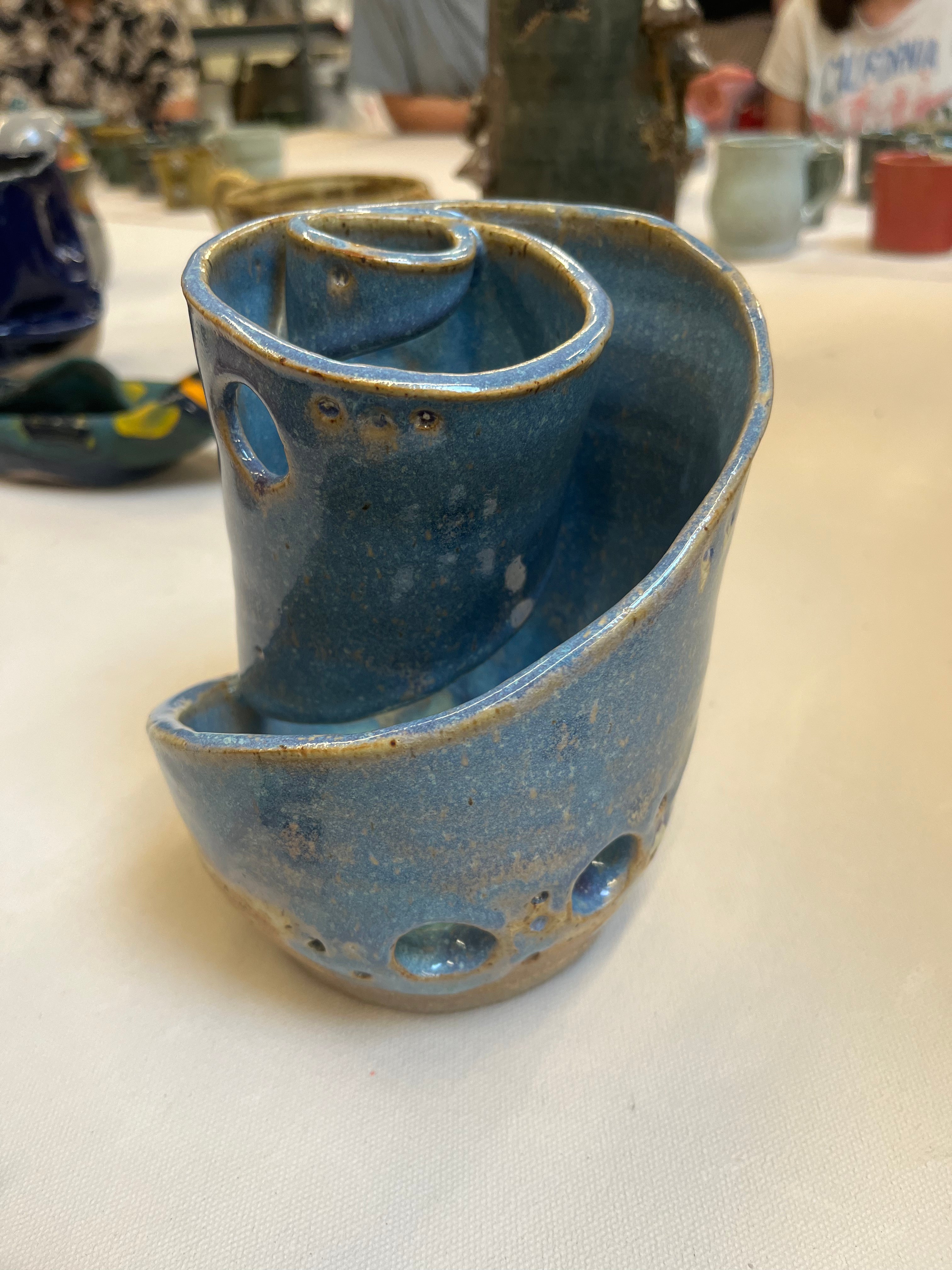 Ceramic Spiral Hole-y Vase