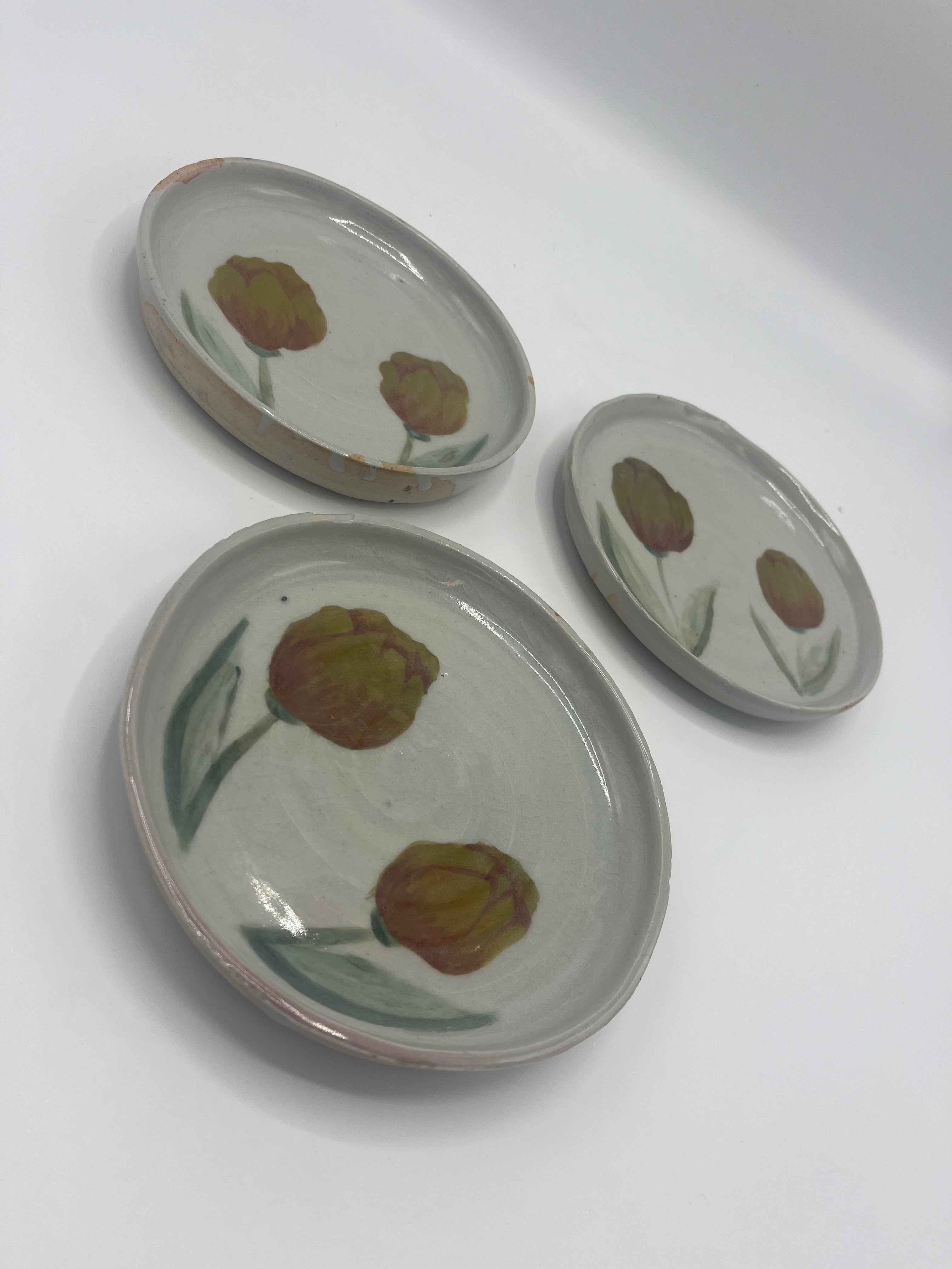 Ceramic Porcelain Tulip Plates