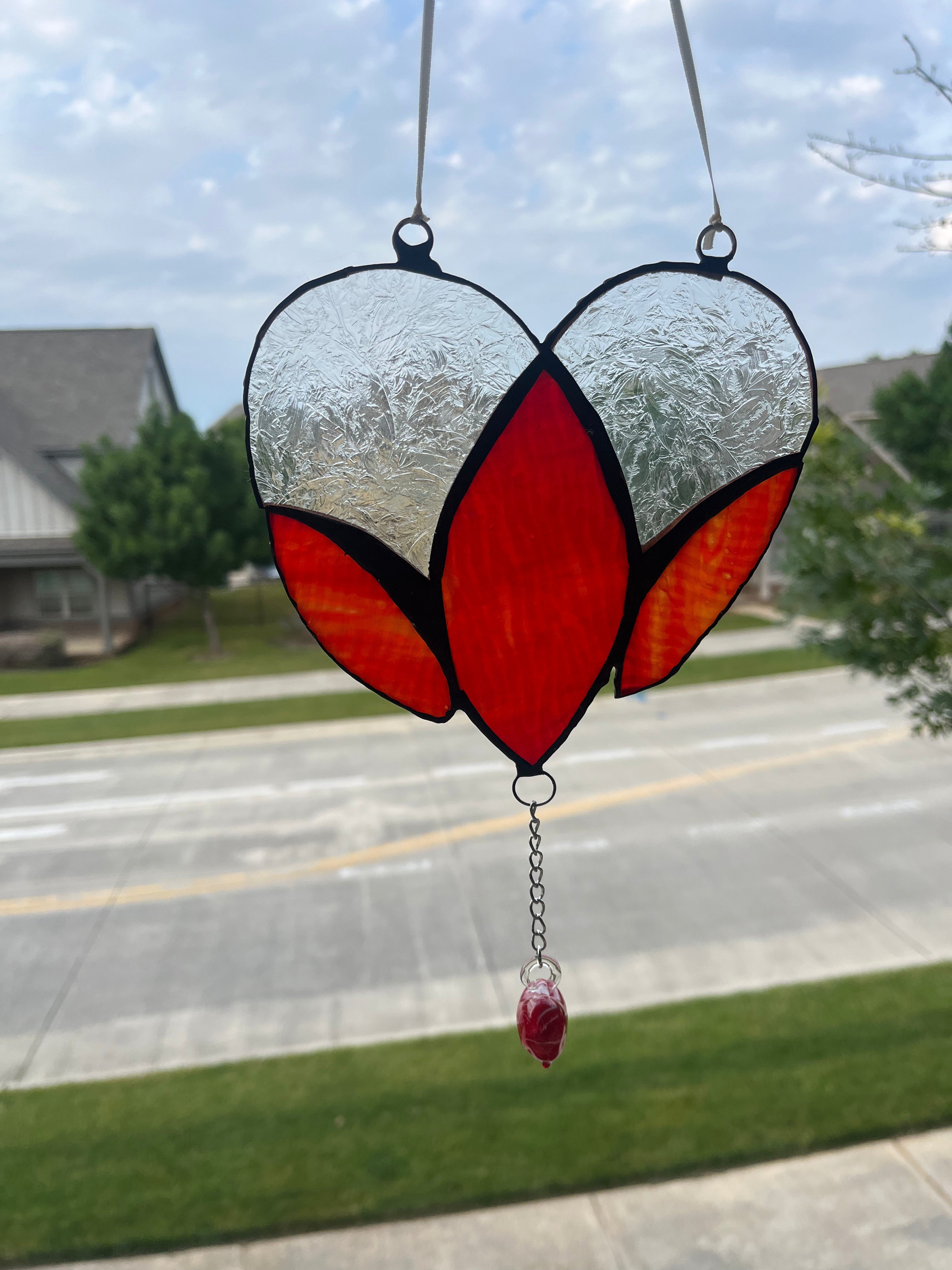 Dangle Heart Stained Glass