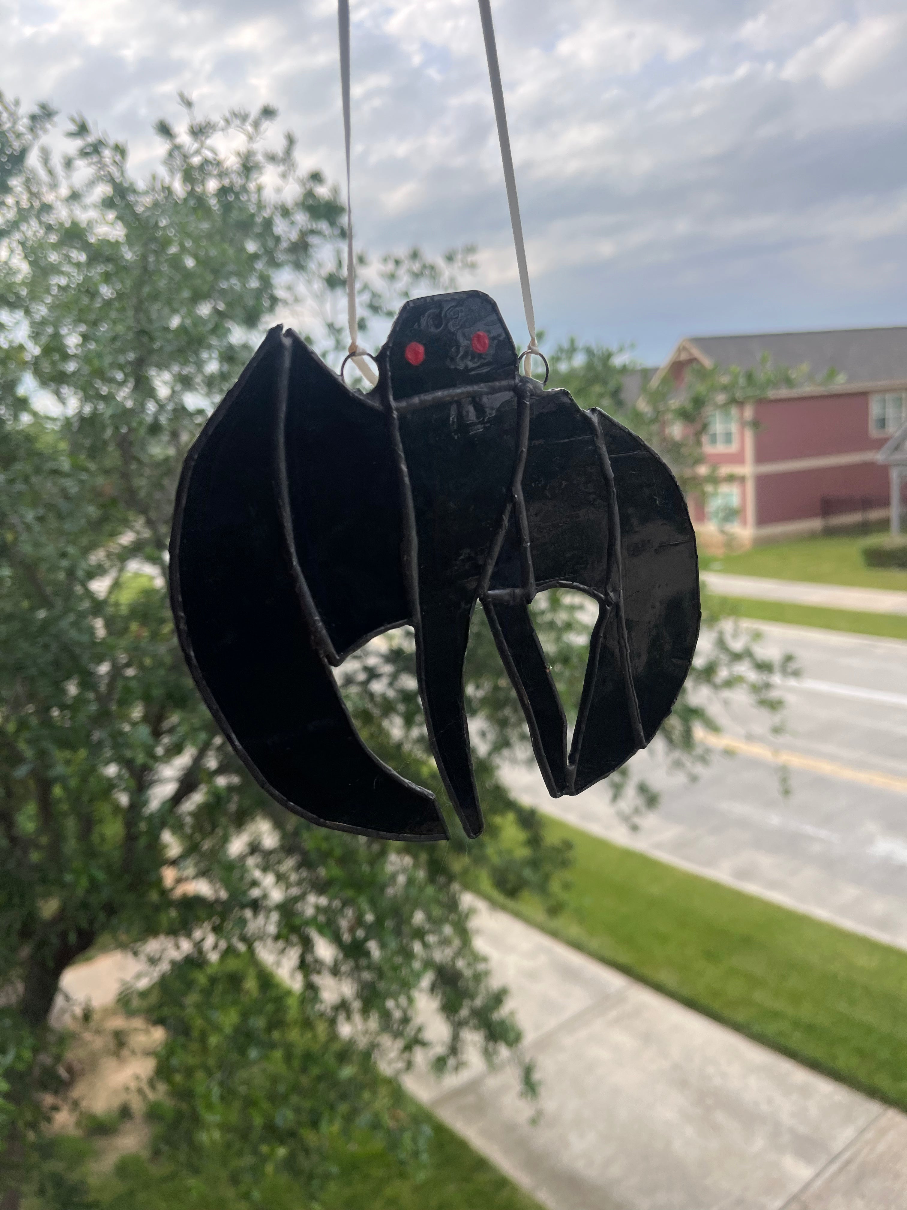 Moth Man Stained Glass