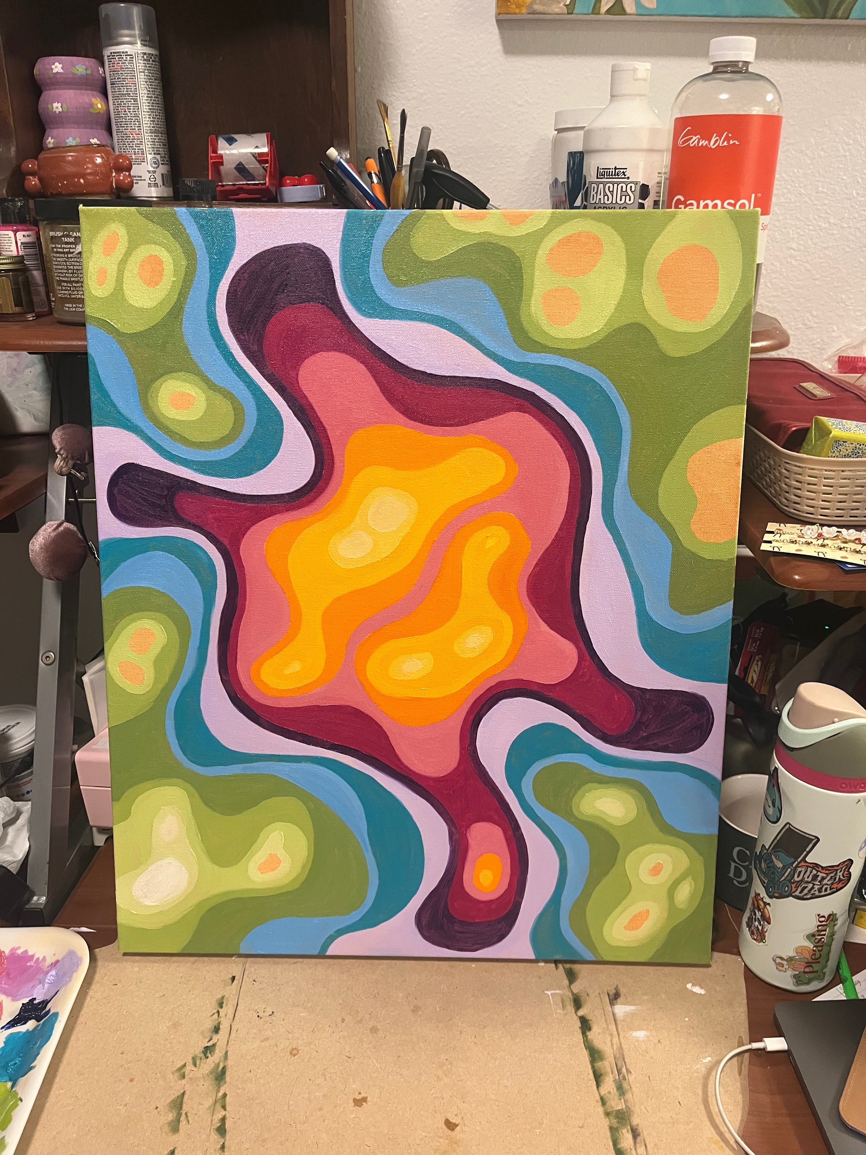 Colorful Abstract 3 Oil Painting