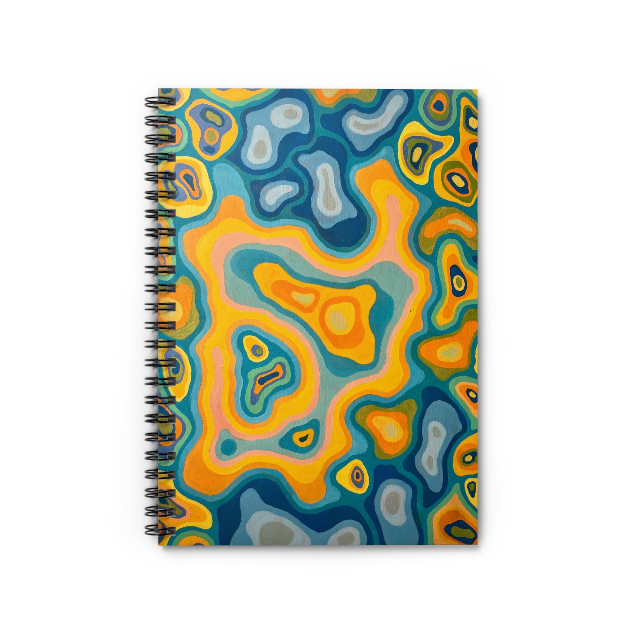 Colorful Abstract Spiral Notebook