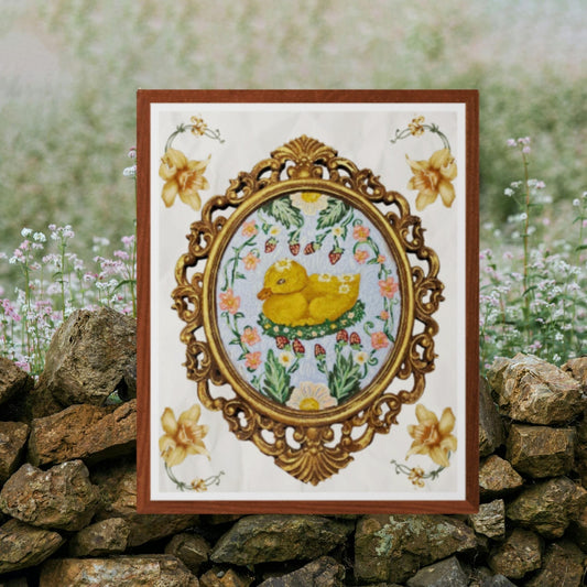 The Folk Art Duck Fine Art Print