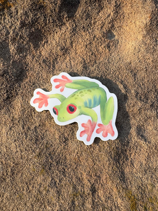 Tree Frog Vinyl Sticker