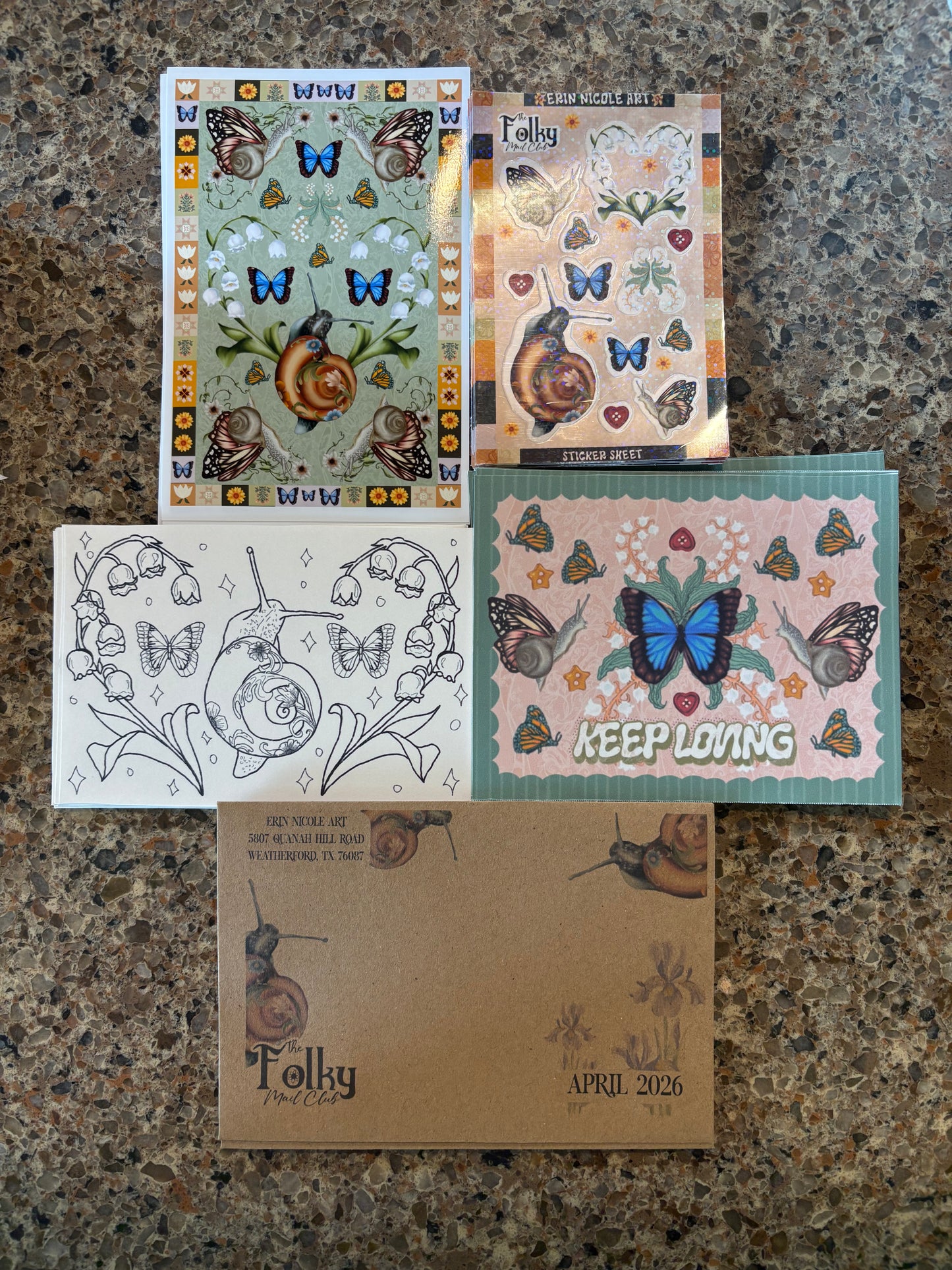 April 2026 Folky Mail Club Catchup