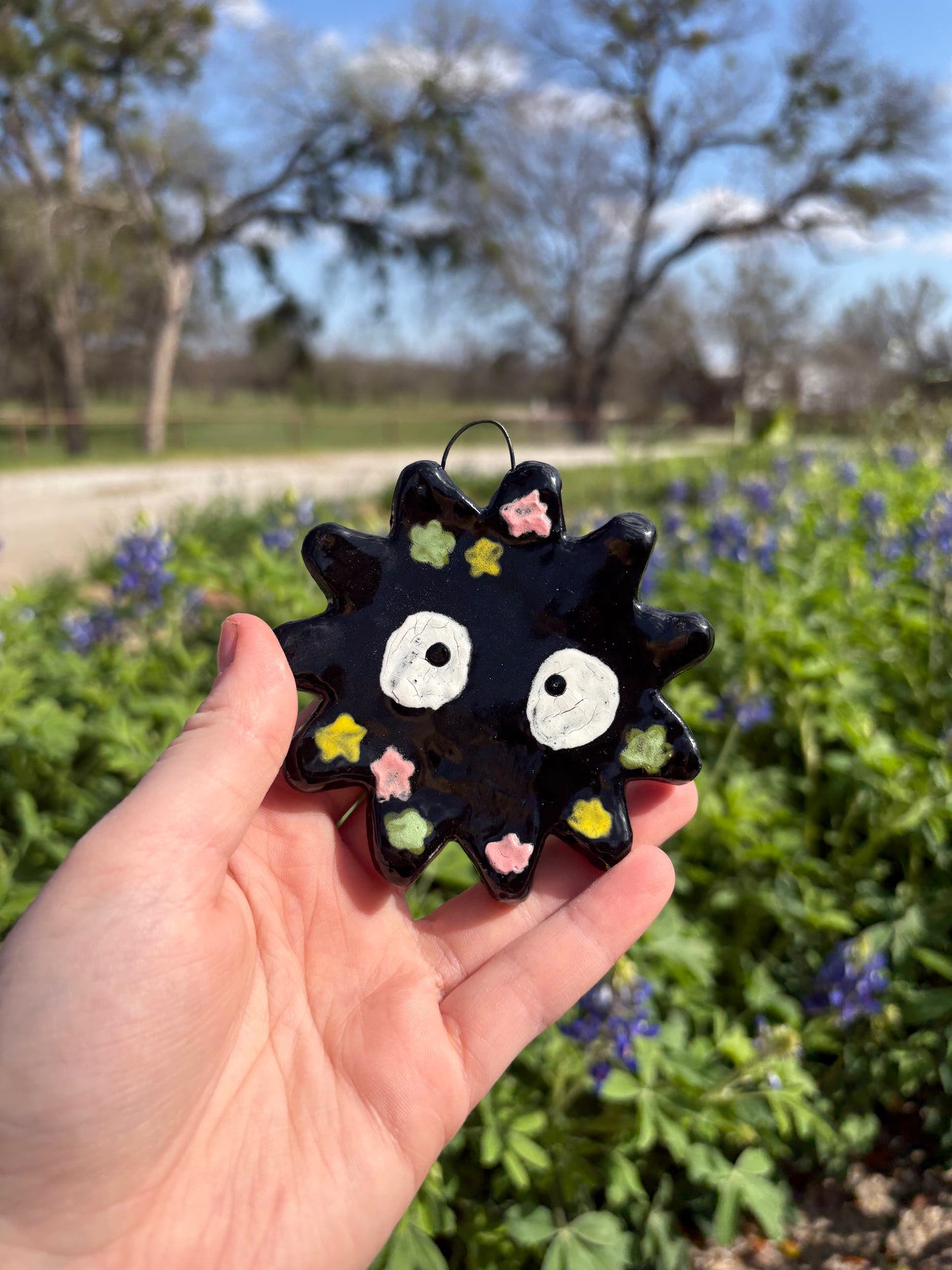 Ceramic Soot Sprite - Wall hanging