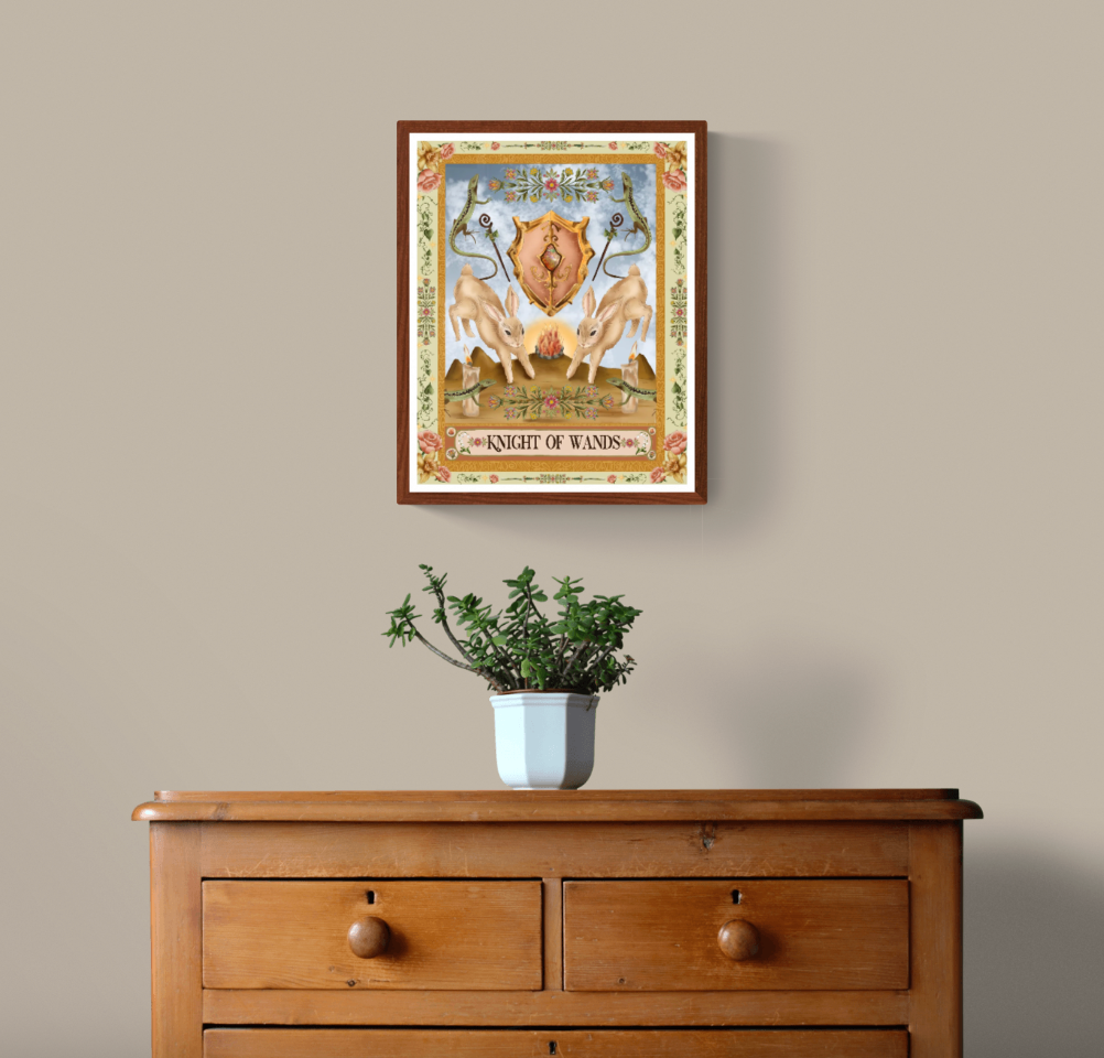 The Knight of Wands Fine Art Print - The Tarot Card Collection