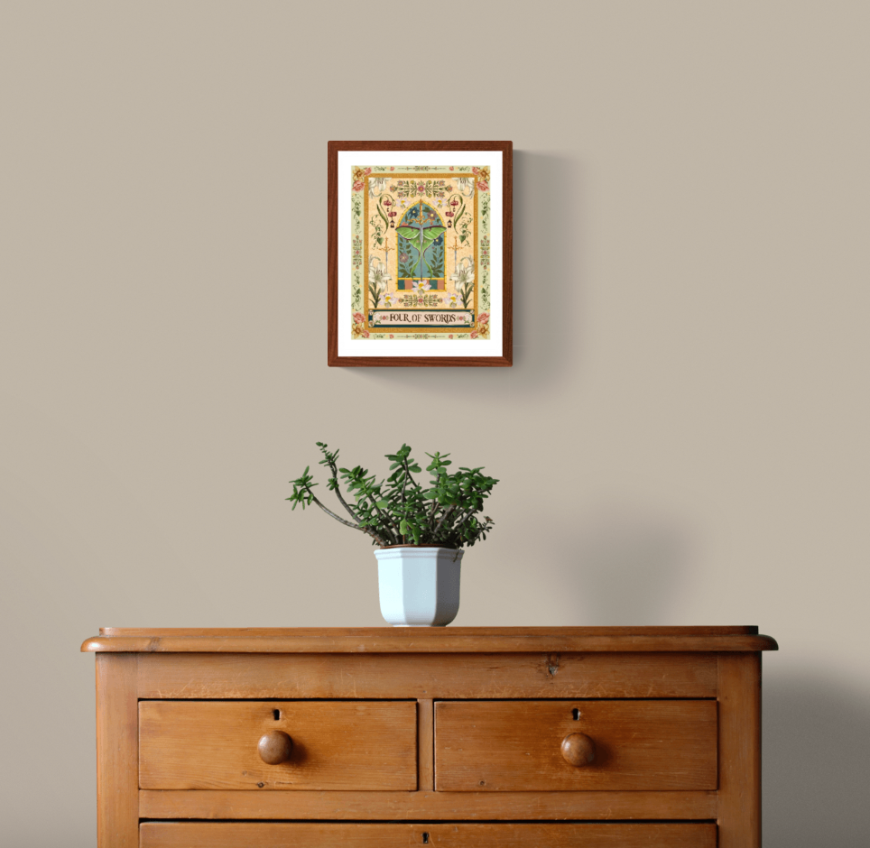 The Four of Swords Fine Art Print - The Tarot Card Collection