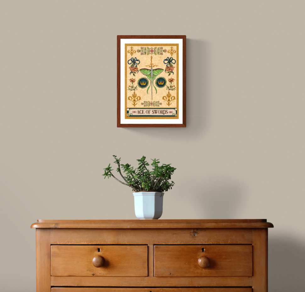 The Ace of Swords Fine Art Print - The Tarot Card Collection