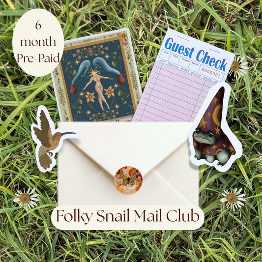 Folky Snail Mail Club (6 Month Pre-Paid)