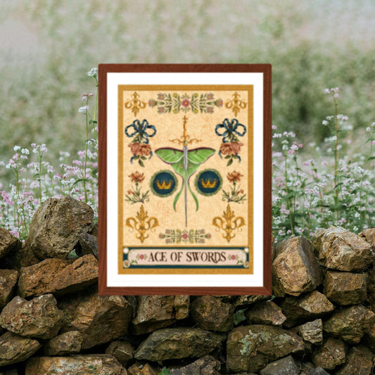 The Ace of Swords Fine Art Print - The Tarot Card Collection