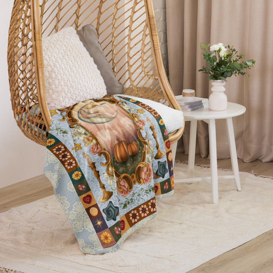 The Moon Woman Fleece and Sherpa Blanket