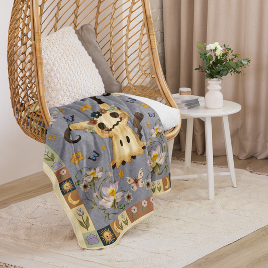 Folk Art Mimi Poke Sherpa blanket