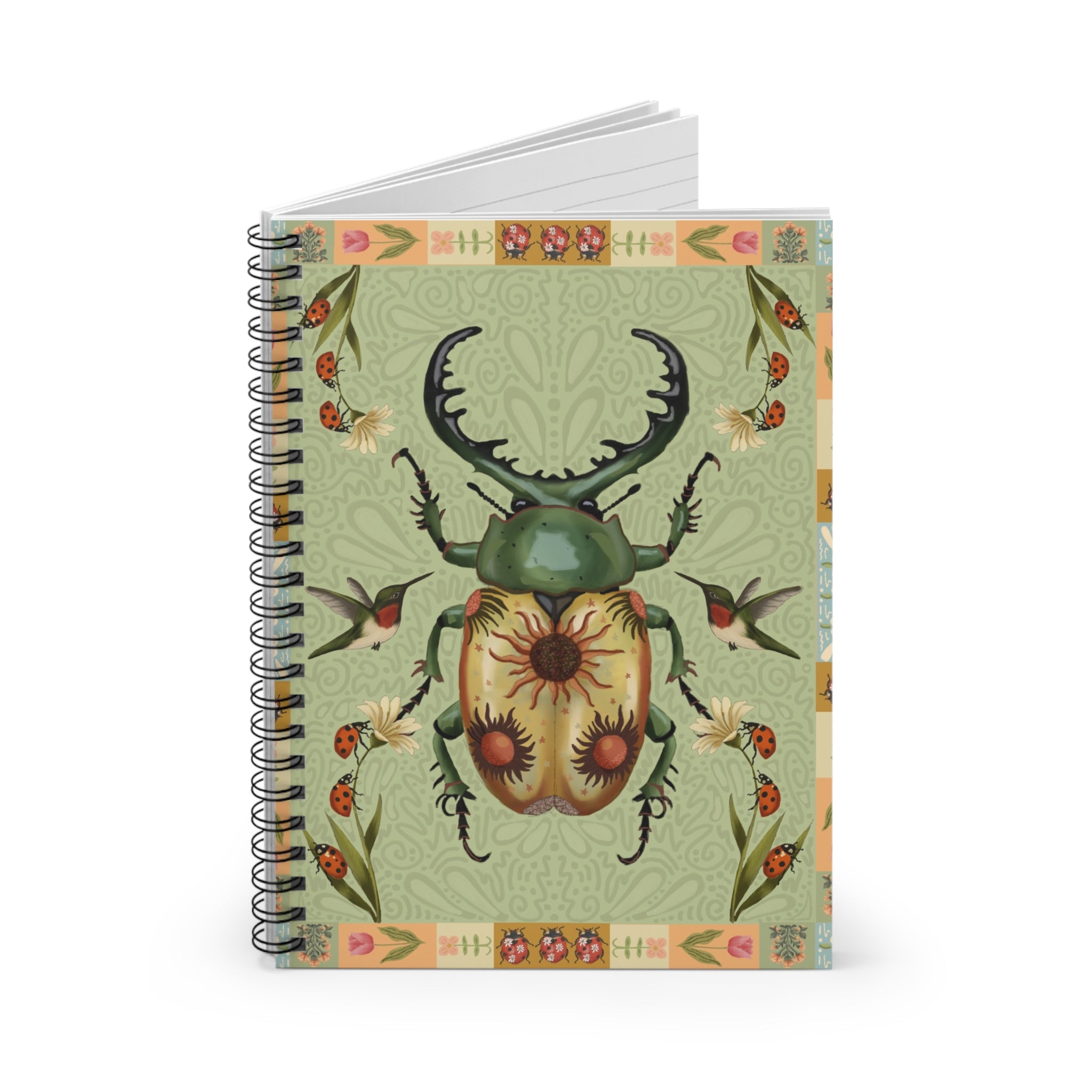 The Sun Beetle Spiral Notebook