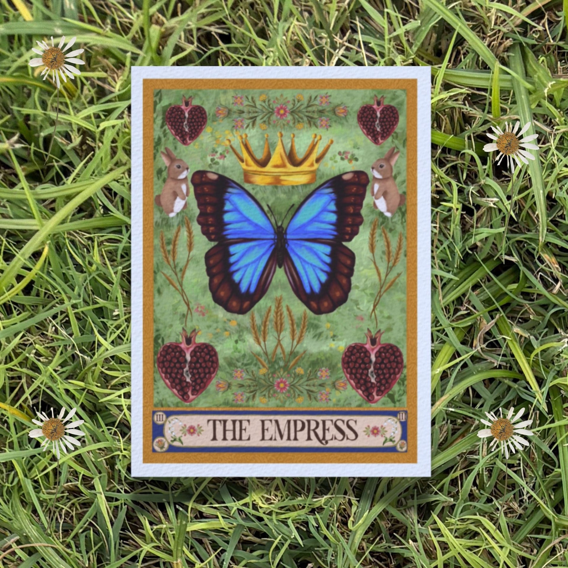 5x7 Folk Art Tarot Card Fine Art Print "The Empress"