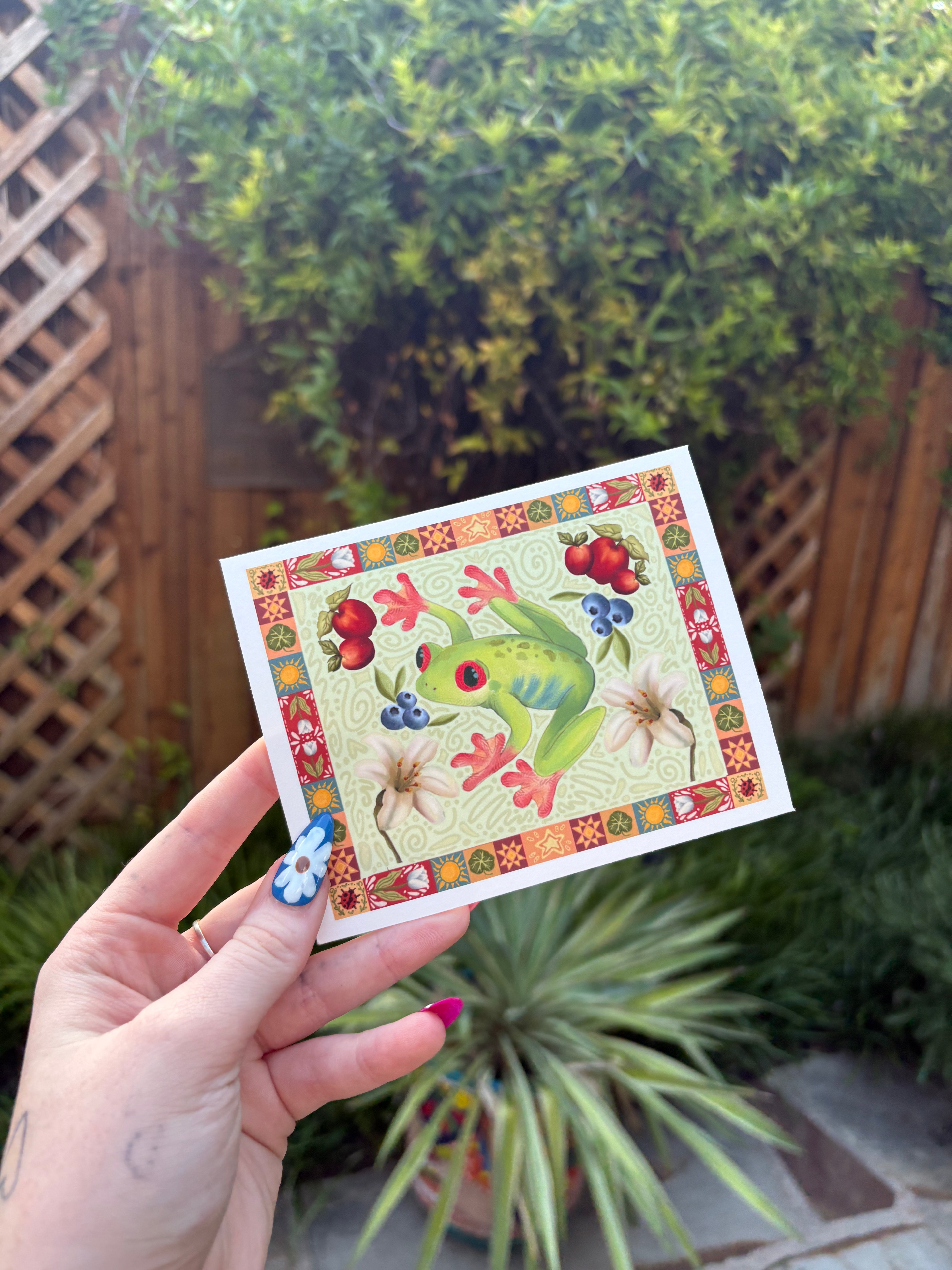 Folk Art Tree Frog Fine Art Print
