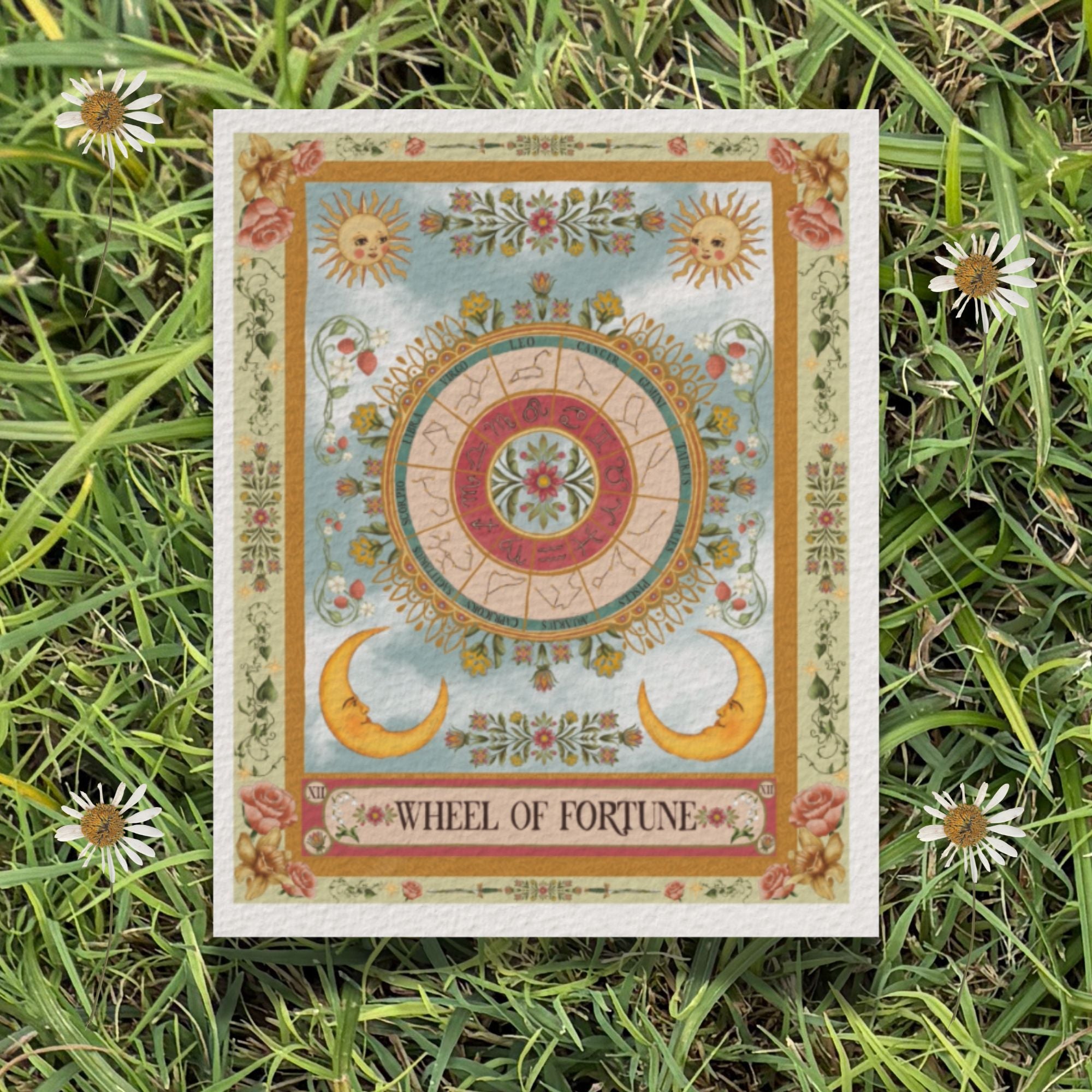 The Wheel of Fortune Fine Art Print - The Tarot Card Collection