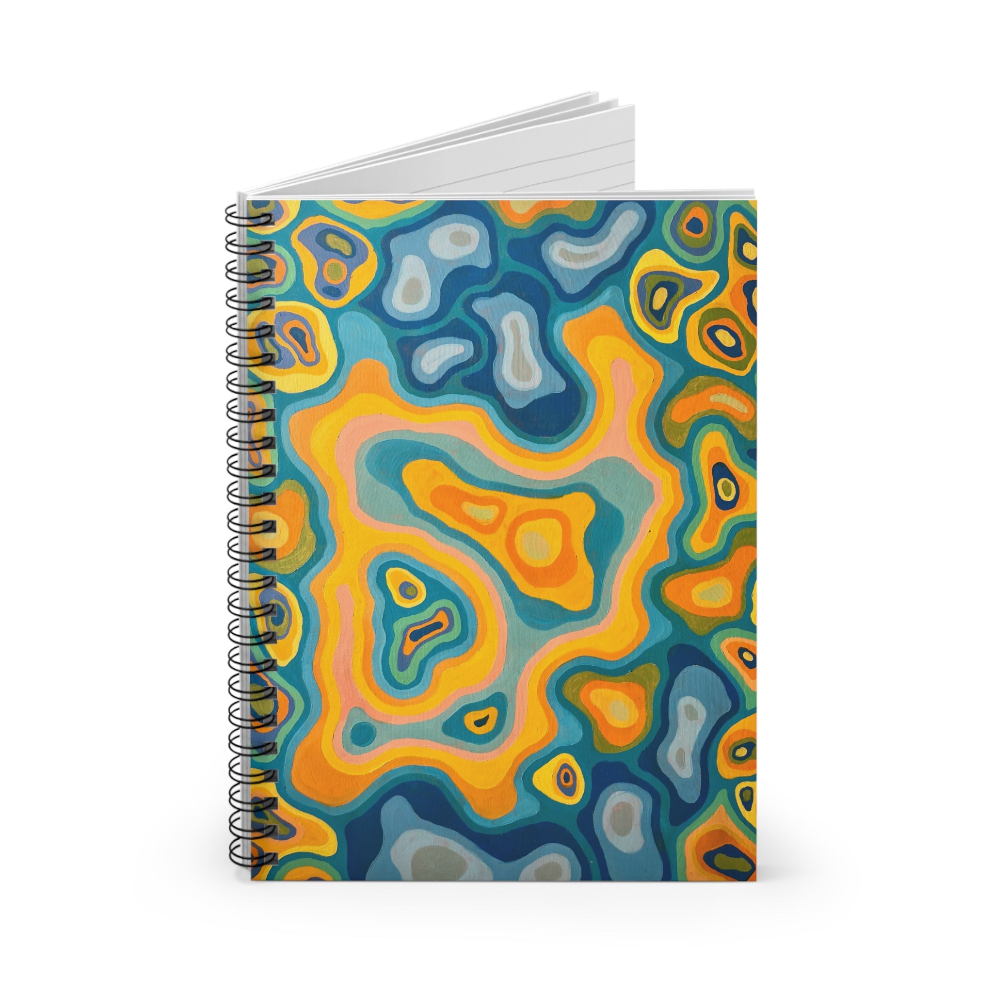 Colorful Abstract Spiral Notebook