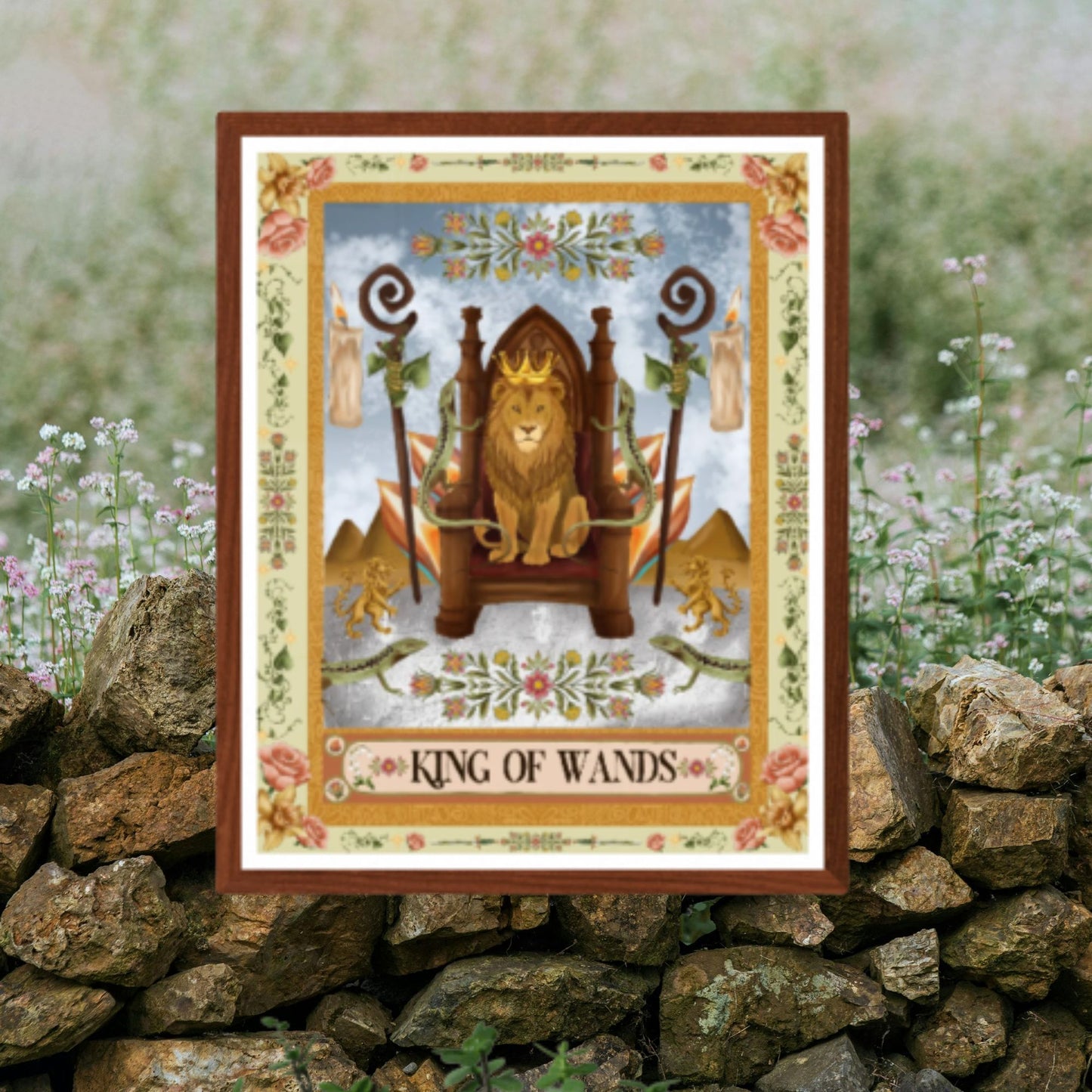 The King of Wands Fine Art Print - The Tarot Card Collection