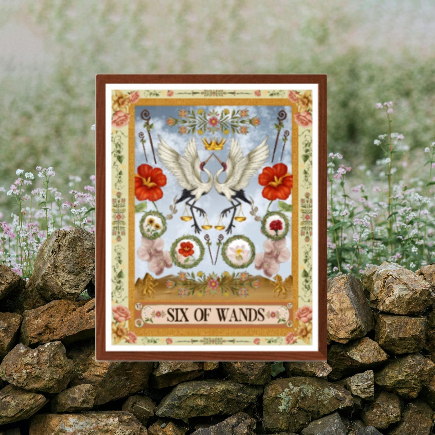 The Six of Wands Fine Art Print - The Tarot Card Collection