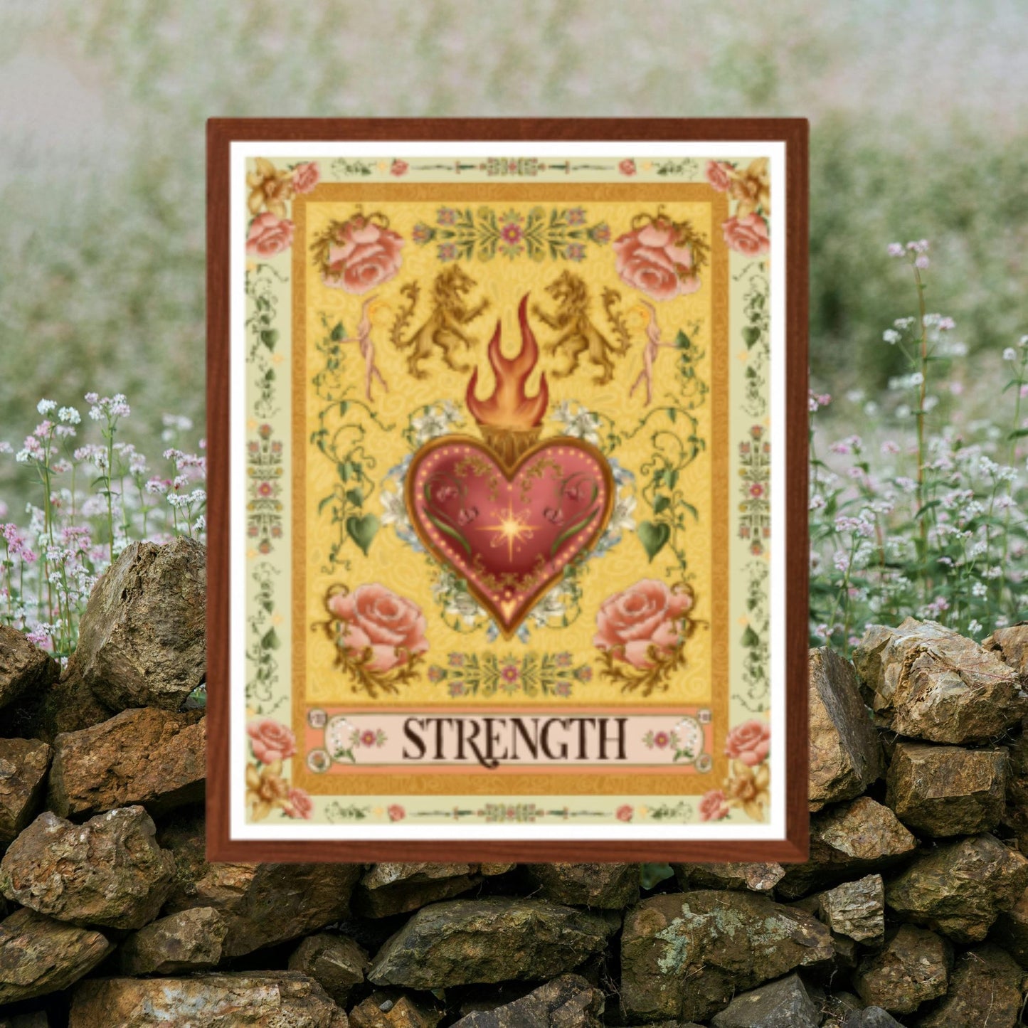 The Strength Card Fine Art Print - The Tarot Card Collection