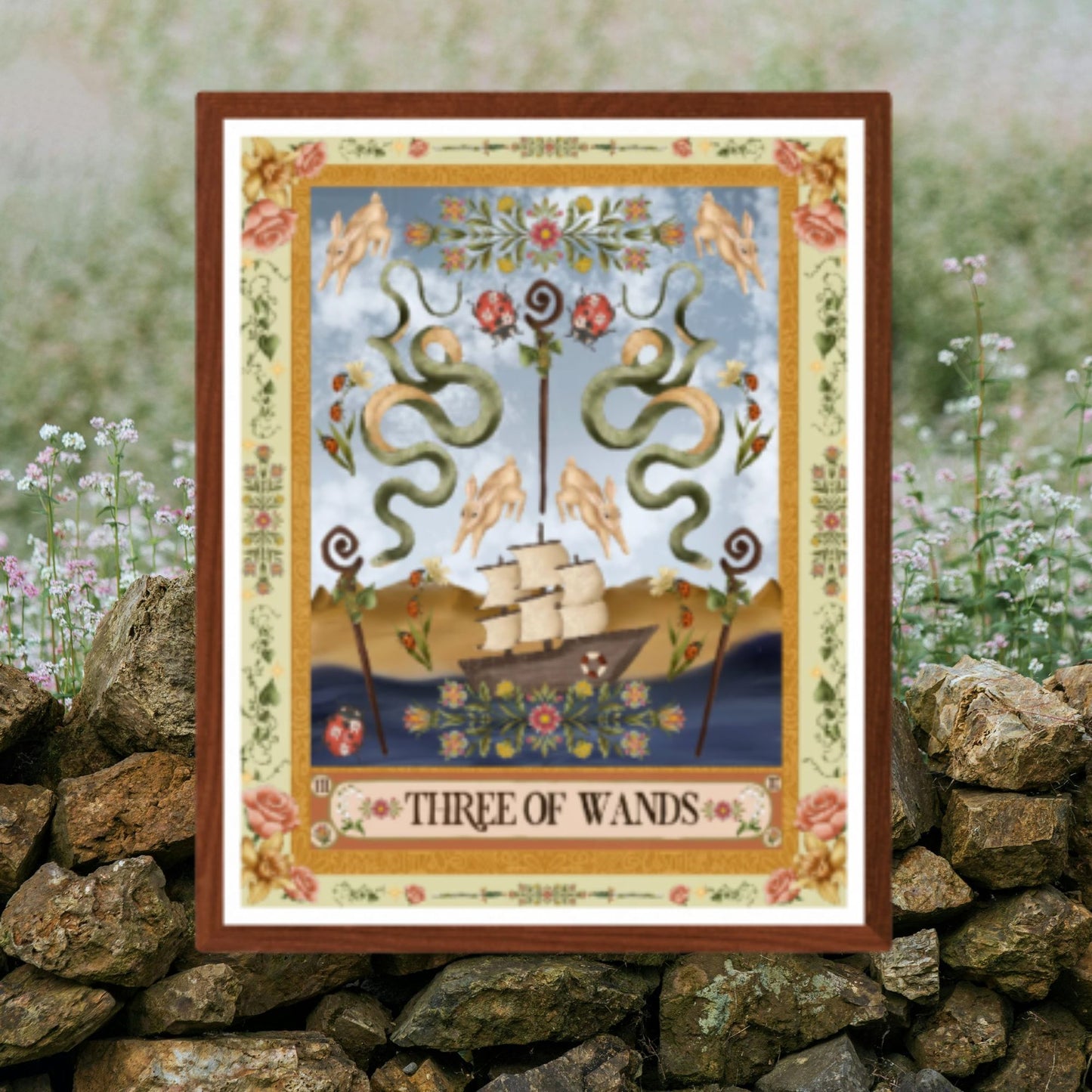 The Three of Wands Fine Art Print - The Tarot Card Collection