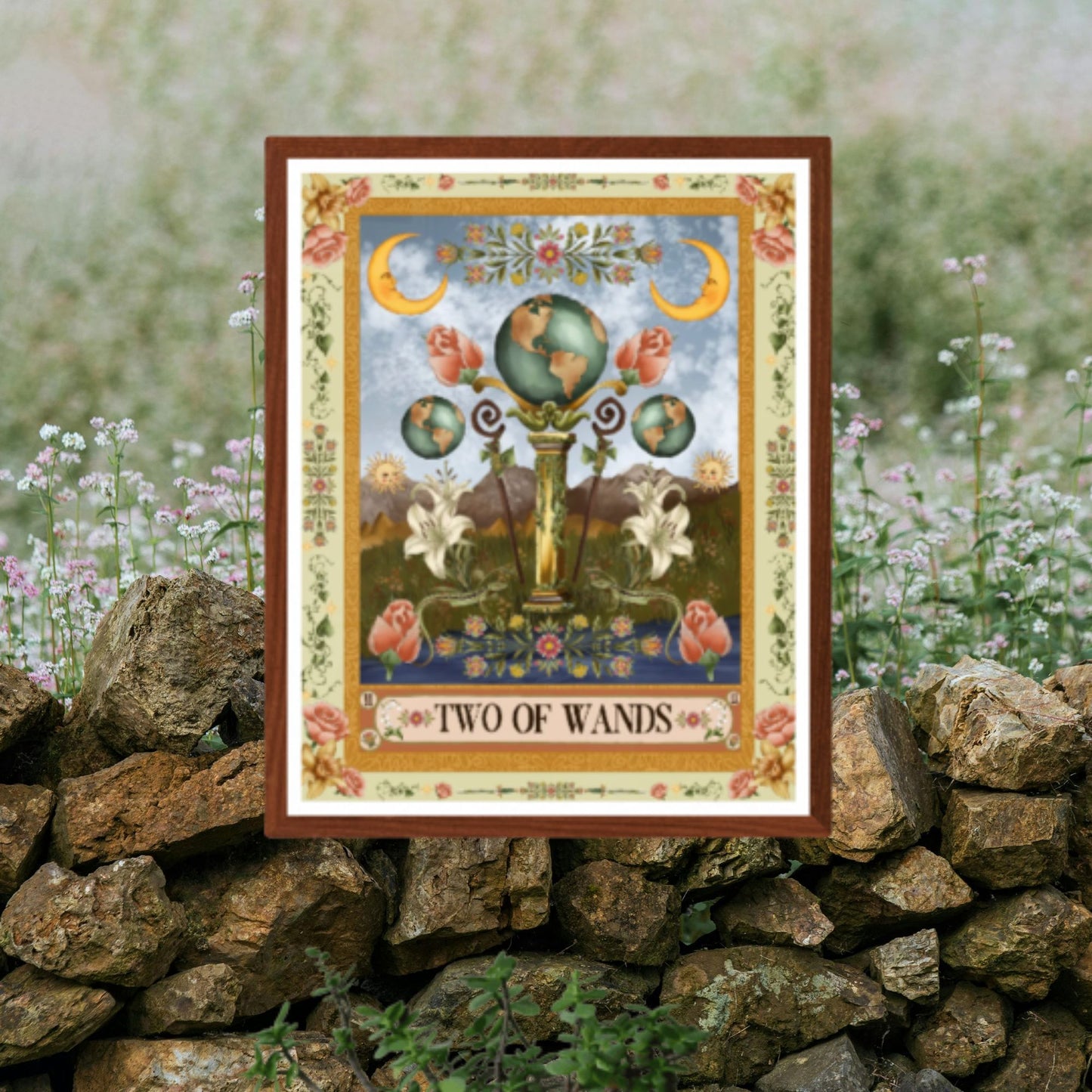 The Two of Wands Fine Art Print - The Tarot Card Collection