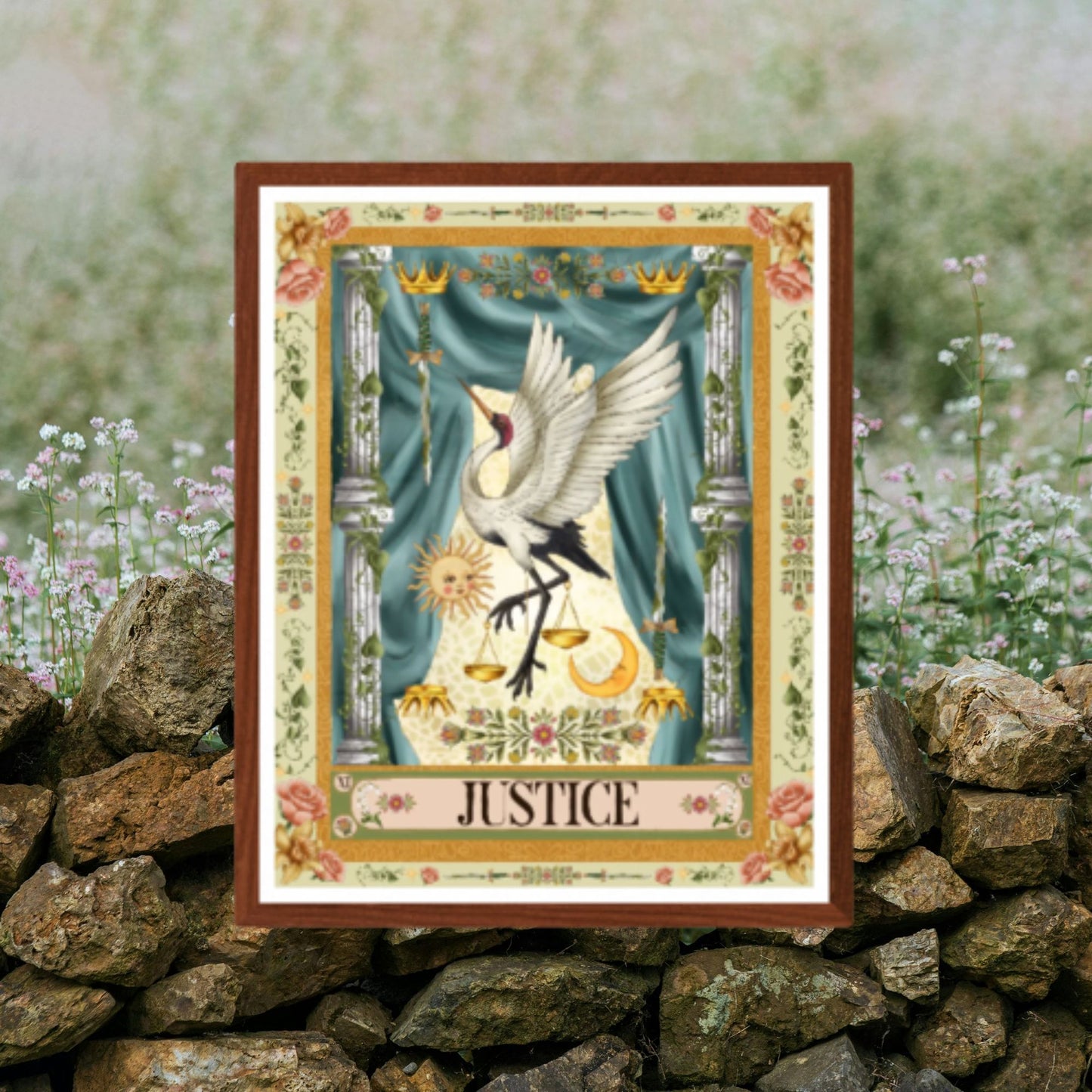 The Justice Card Fine Art Print - The Tarot Card Collection