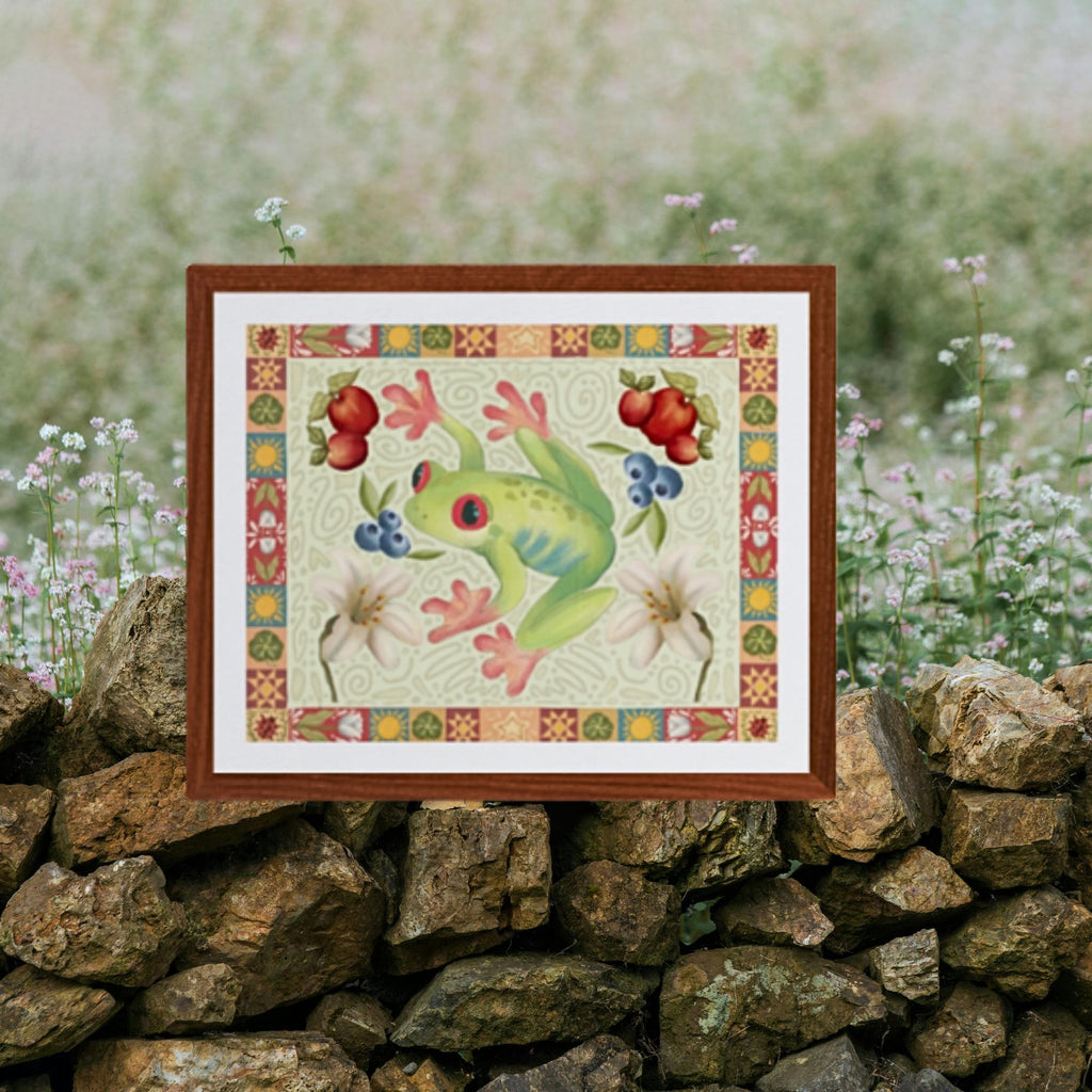 Folk Art Tree Frog Fine Art Print