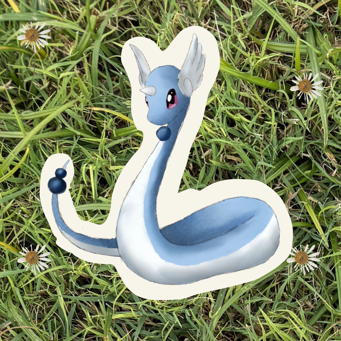 3" Folk Art Air Dragon Poke Vinyl Sticker - The Poke Collection