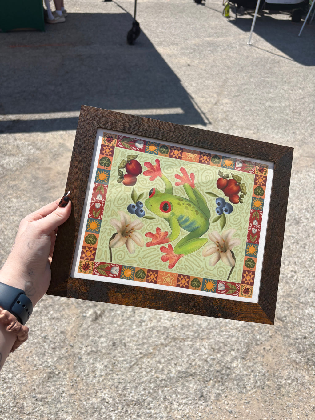 Folk Art Tree Frog Fine Art Print