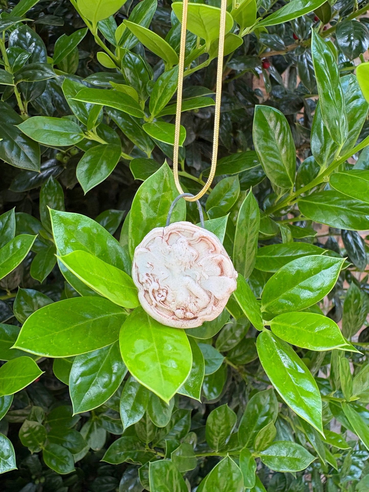 Ceramic Fairy Pendant Necklace