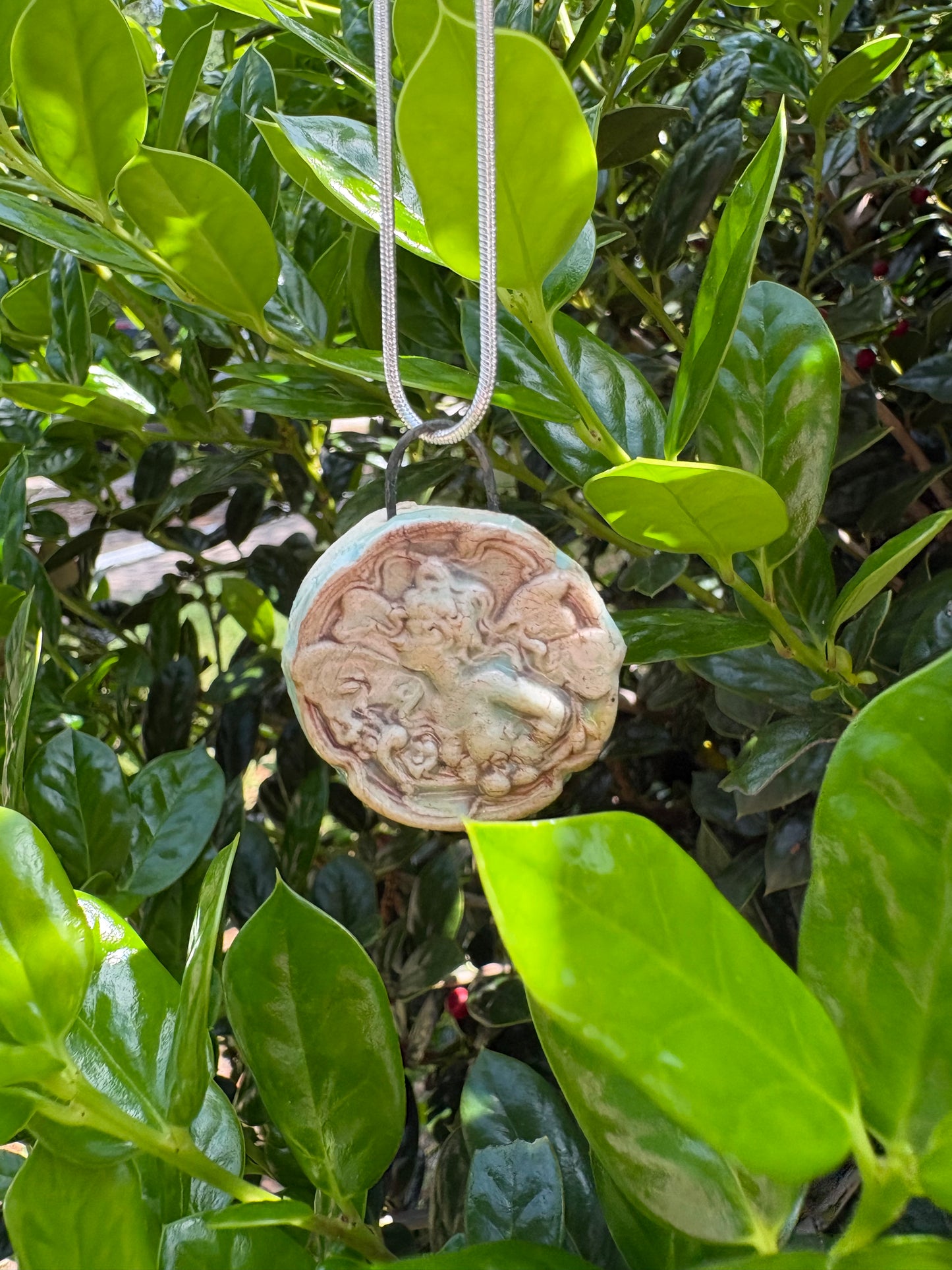 Ceramic Fairy Pendant Necklace