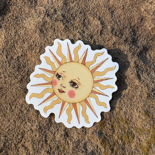 Celestial Folk Sun 3 Inch Sticker