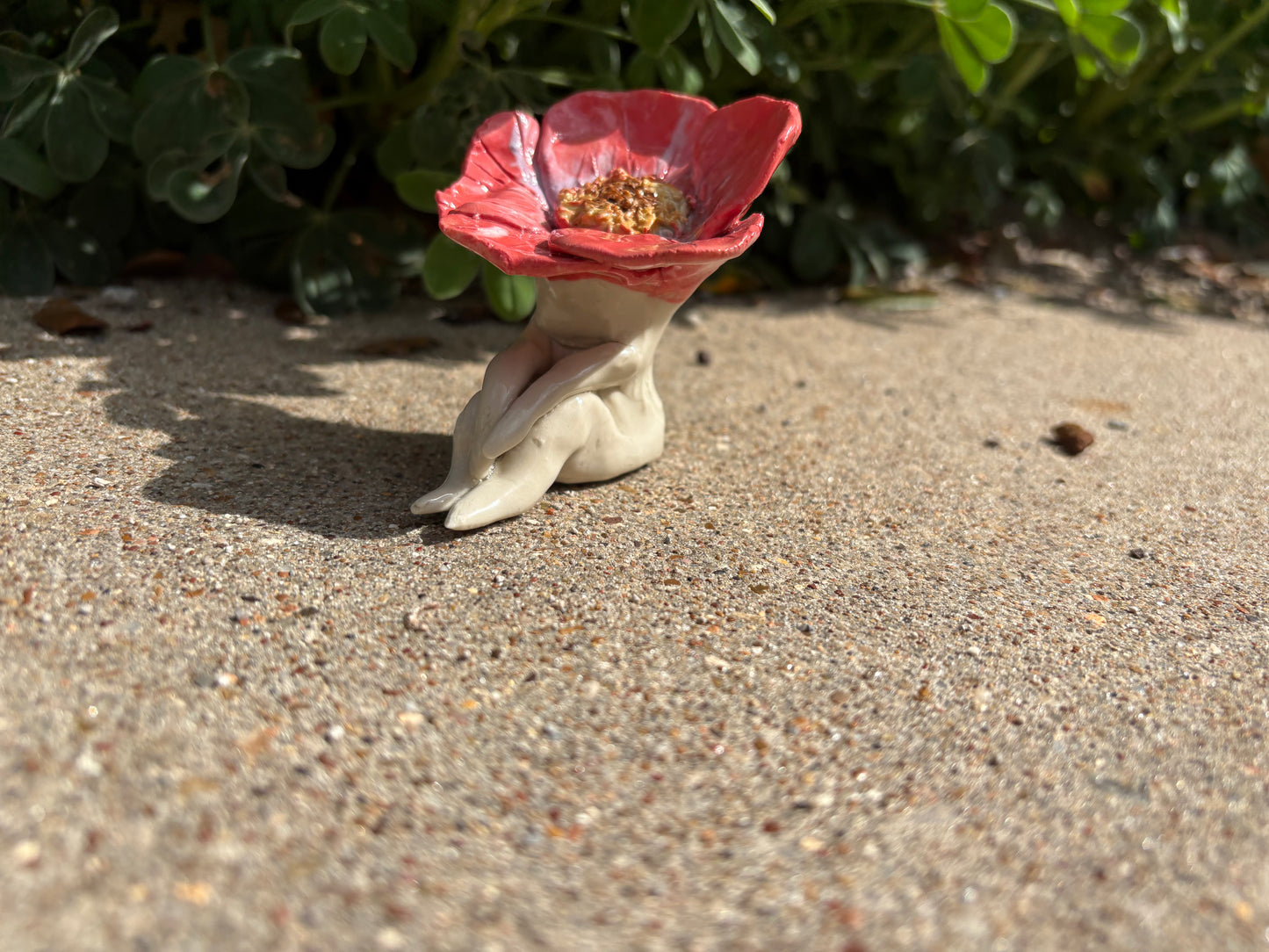 Ceramic Flower Lady - mini statue