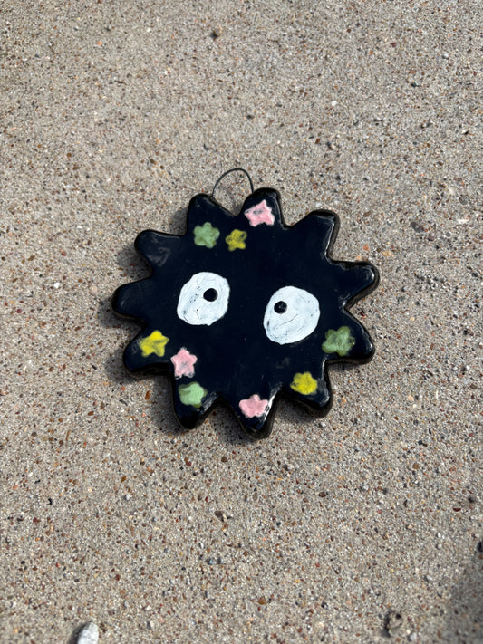 Ceramic Soot Sprite - Wall hanging
