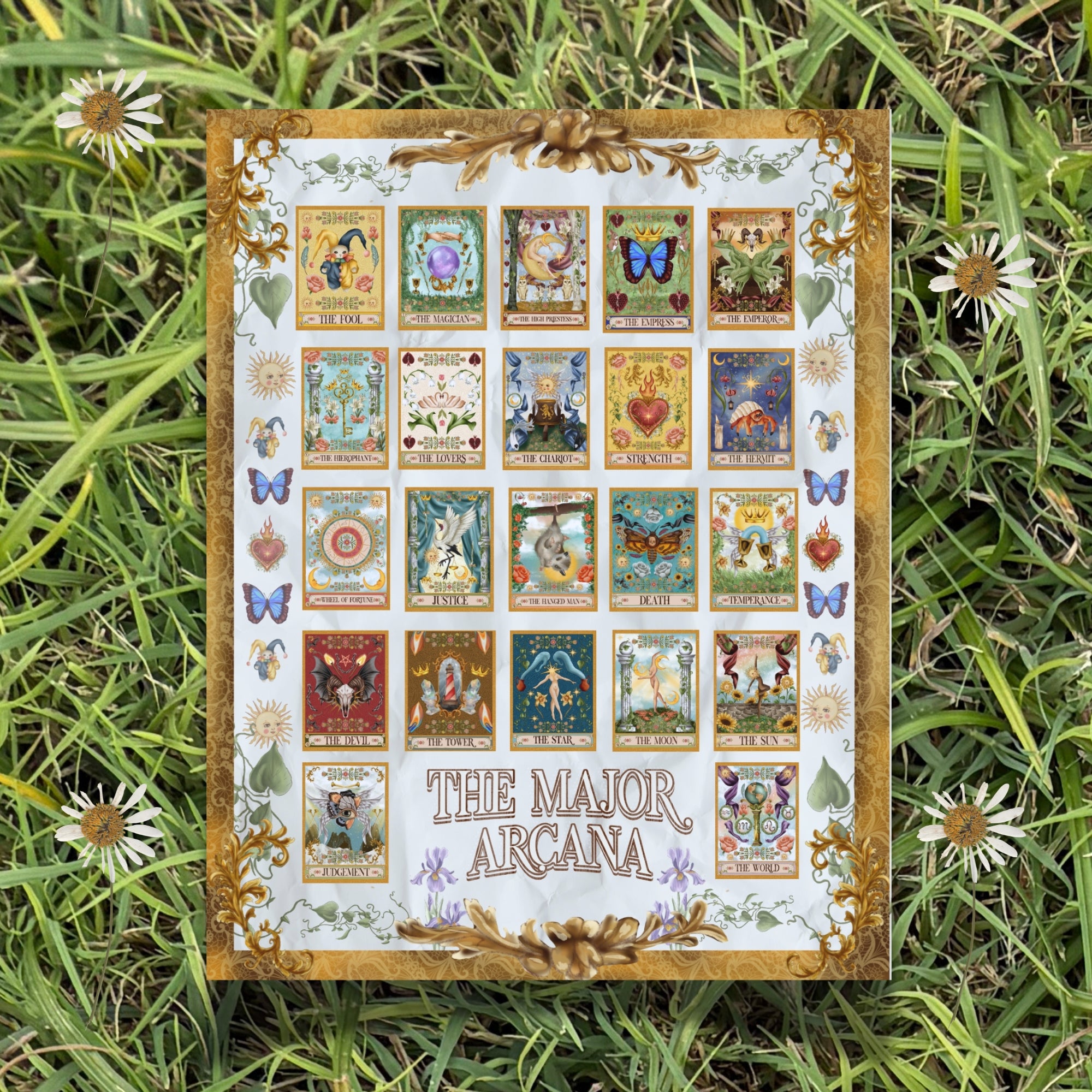 The Major Arcana Poster Print - The Tarot Card Collection – Erin Nicole Art