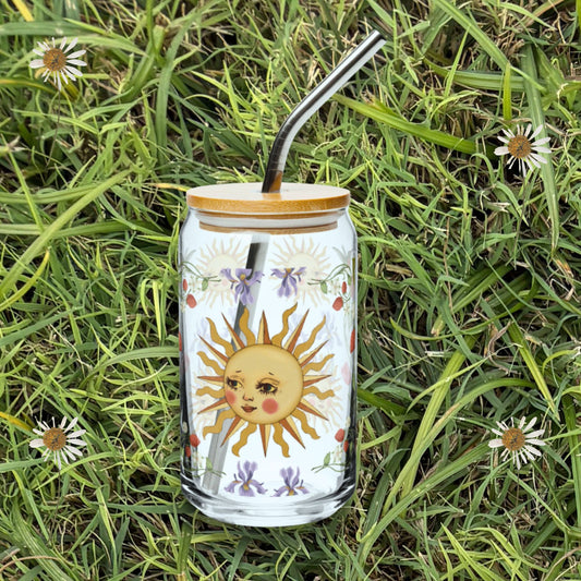 Strawberry and Sun Glass Cup