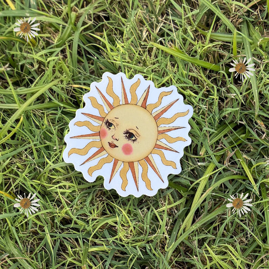 Celestial Folk Sun 3 Inch Sticker