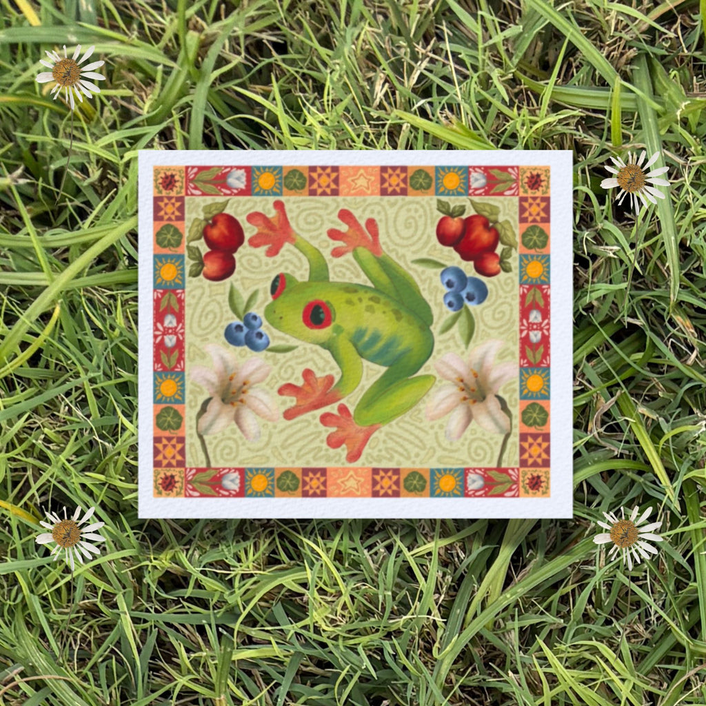 Folk Art Tree Frog Fine Art Print
