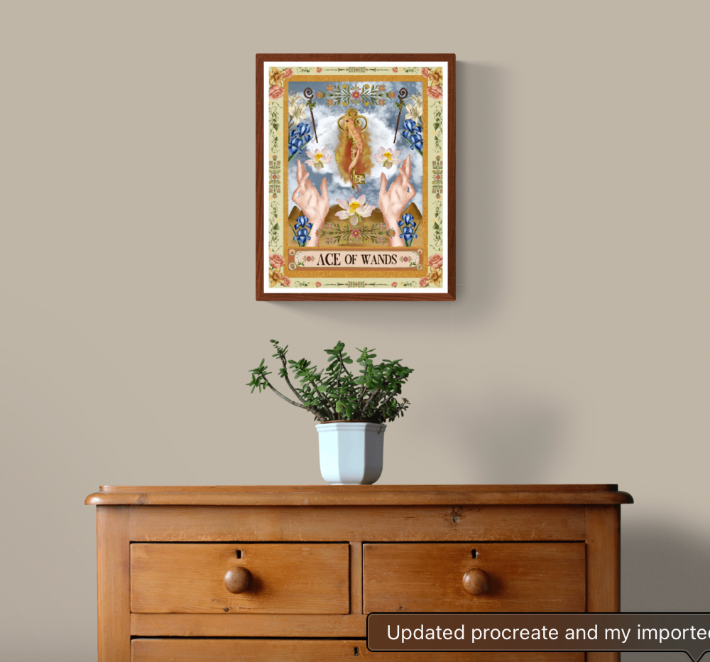 The Ace of Wands Fine Art Print - The Tarot Card Collection