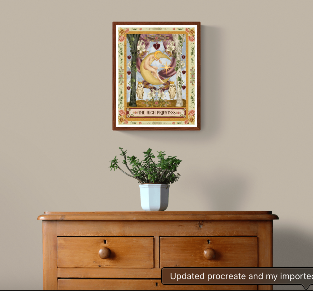 The High Priestess Fine Art Print - The Tarot Card Collection