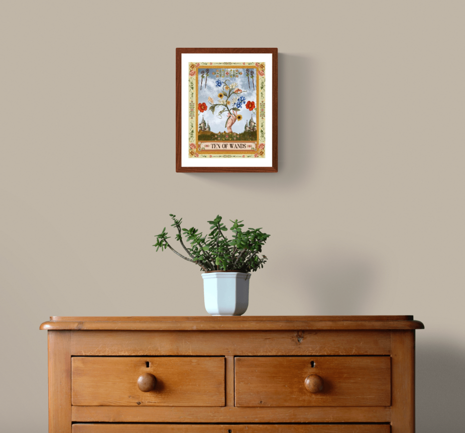 The Ten of Wands Fine Art Print - The Tarot Card Collection