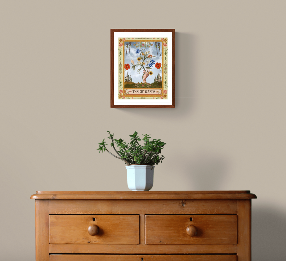 The Ten of Wands Fine Art Print - The Tarot Card Collection