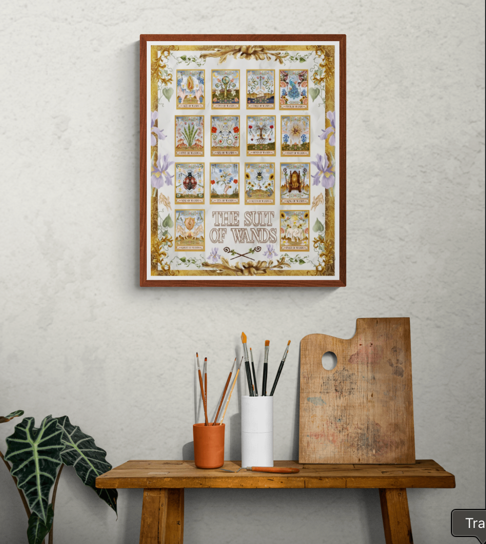 The Suit of Swords Poster Print - The Tarot Card Collection