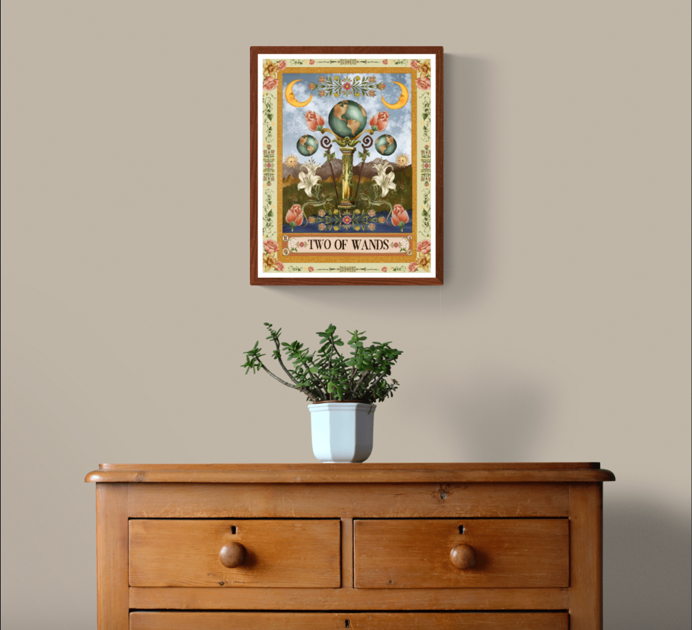 The Two of Wands Fine Art Print - The Tarot Card Collection