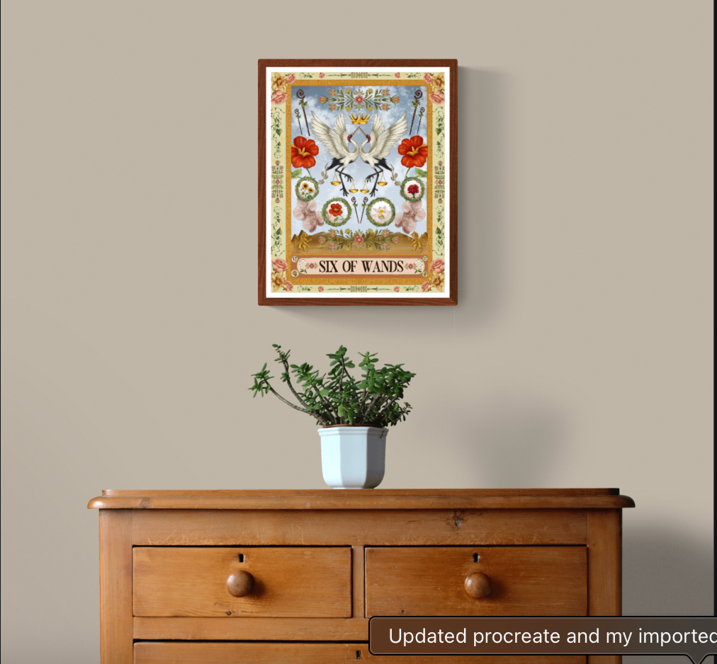 The Six of Wands Fine Art Print - The Tarot Card Collection