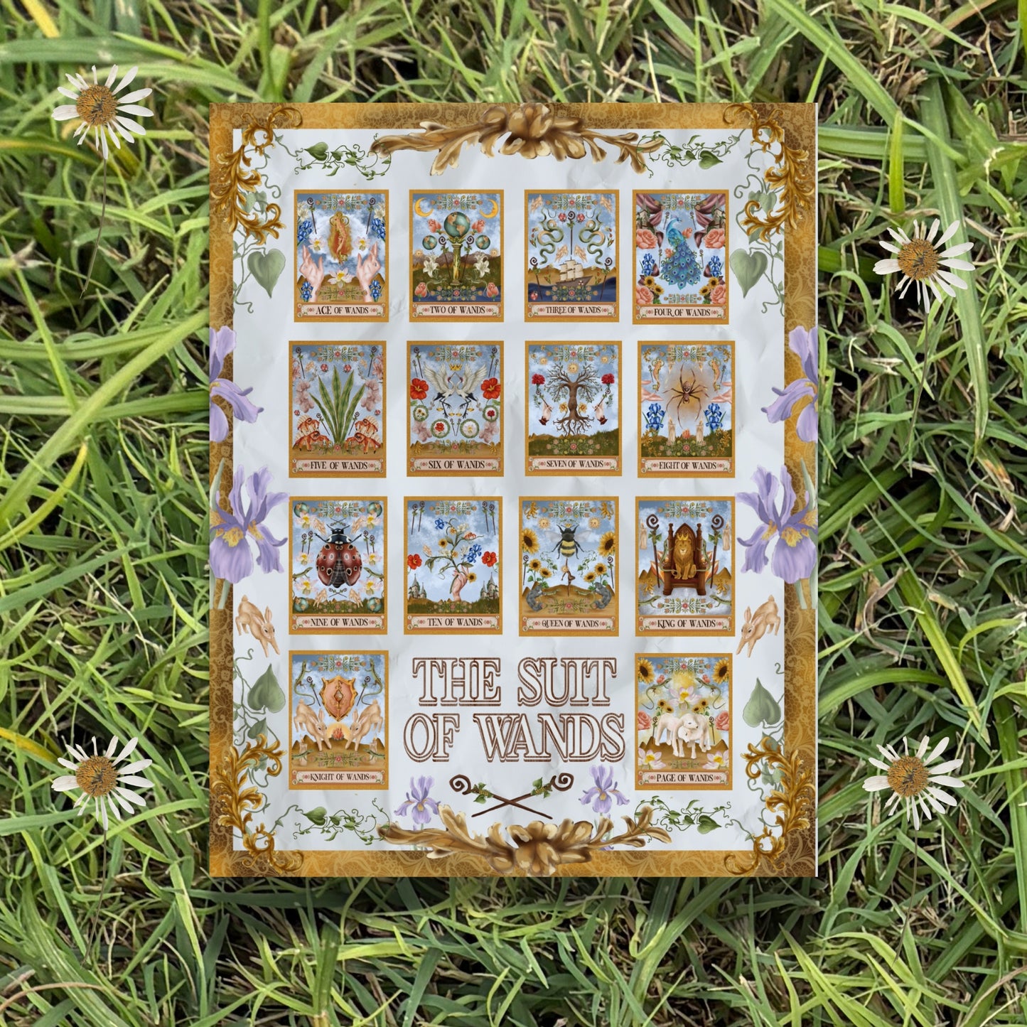 The Suit of Swords Poster Print - The Tarot Card Collection