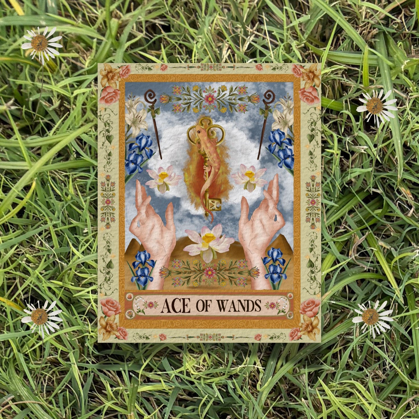The Ace of Wands Fine Art Print - The Tarot Card Collection