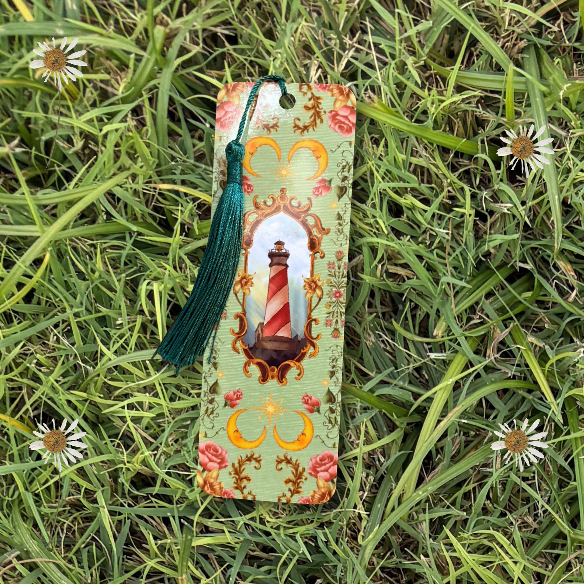 Folk Art Lighthouse Bookmark